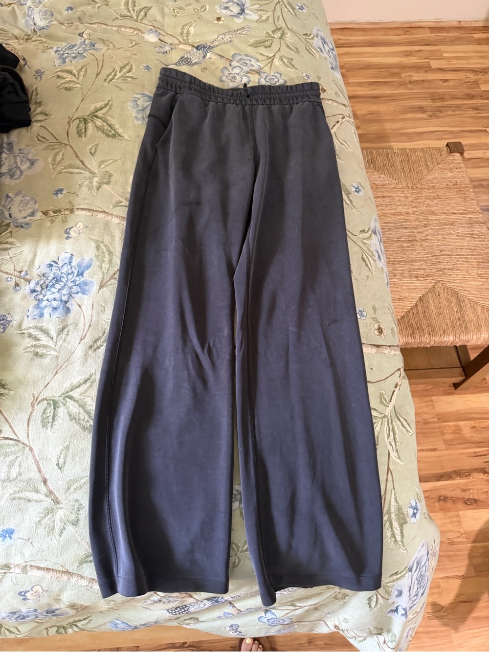 lululemon athletica Black Wide-Leg Track Pants
